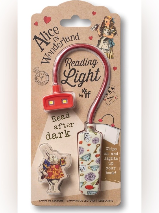 Other - Alice in Wonderland Red Flexible Reading Light, NWT 🫖 ♥️ 🃏 🐇
